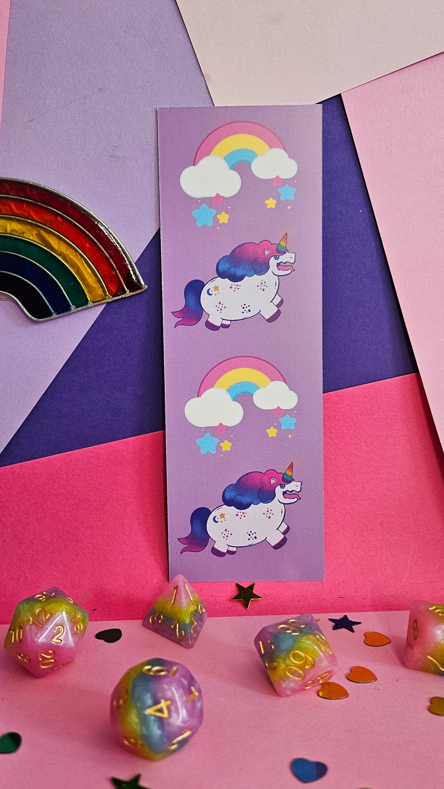 Gumdrop the Fierce Unicorn Friend Bookmark