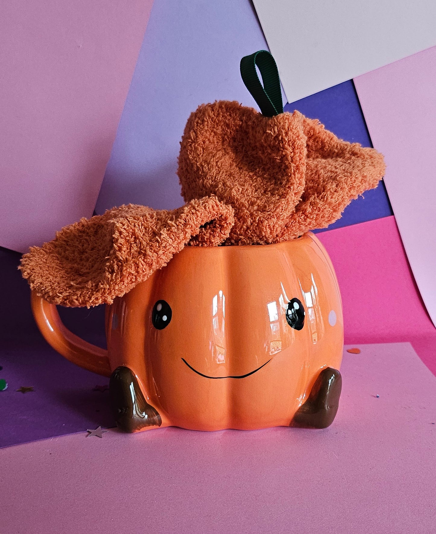 Pumpkin Friend Mug and Socks Set