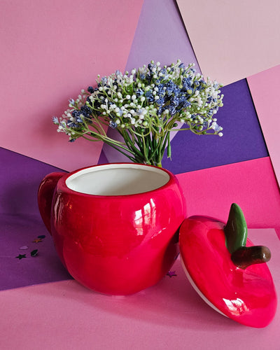 Red Apple Lidded Mug