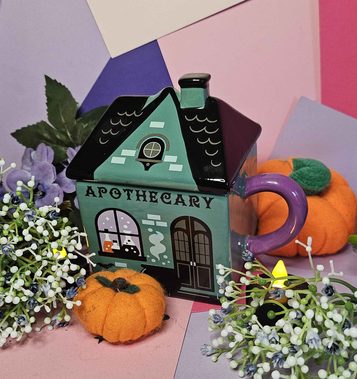Little Apothecary Shop Lidded Mug