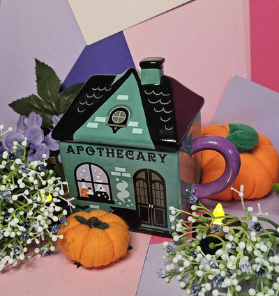 Little Apothecary Shop Lidded Mug