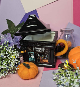 Haunted Library Lidded Mug