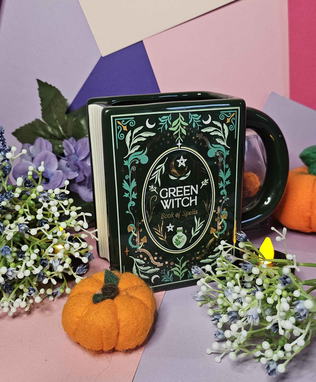 Green Witch Book Mug