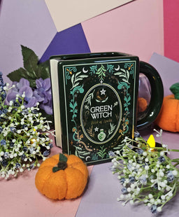 Green Witch Book Mug