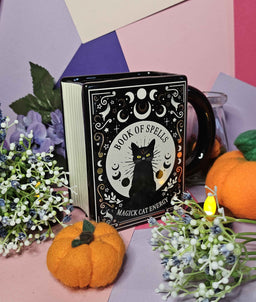 Black Cat Magick Book Mug