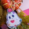 Patchwork Ghost Keychain