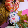 Patchwork Ghost Keychain
