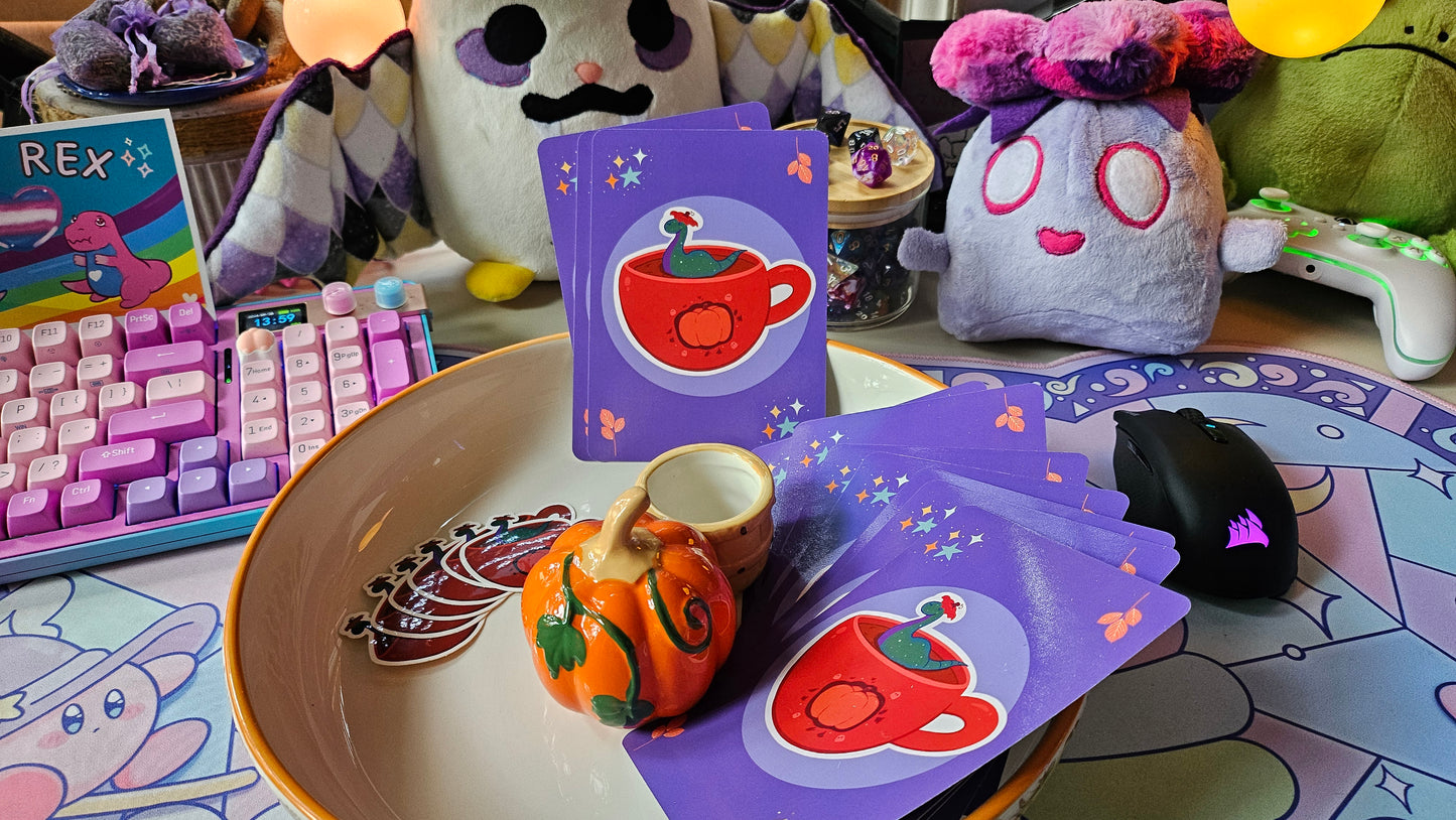 Pumpkin Spice Nessie Postcard