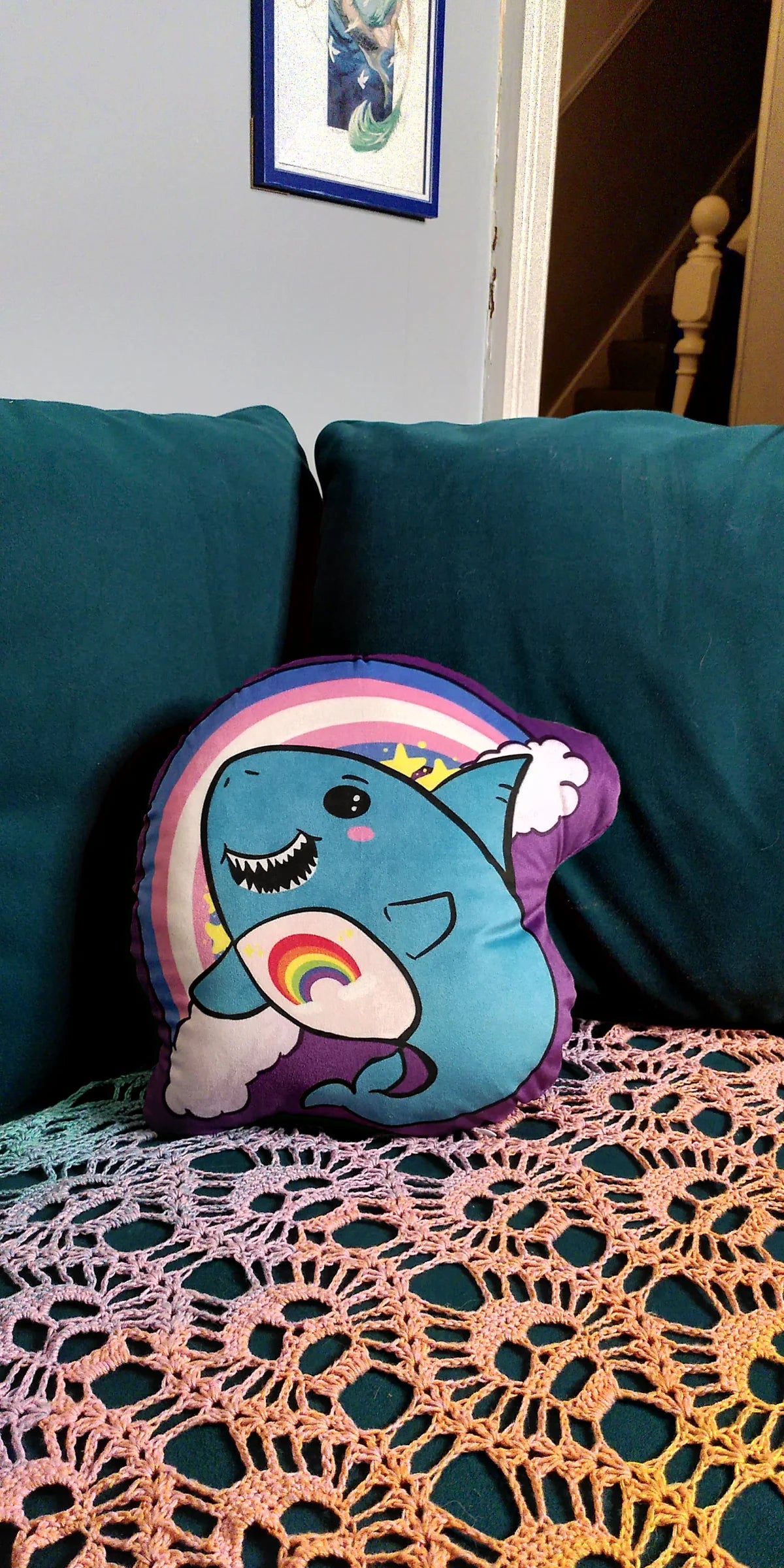 Pride Shark Pillow